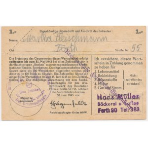 Pomoc Zimowa Ludności Niemieckiej, 1 marka 1942-43 - H -