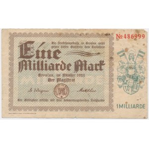 Germany (Breslau), 1 bilion Mark 1923