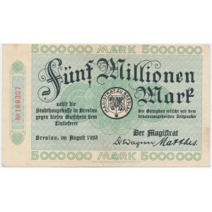 Germany (Breslau), 5 million Mark 1923