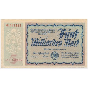 Germany (Breslau), 5 billion Mark 1923