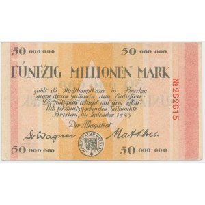 Germany (Breslau), 50 million Mark 1923