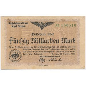 Germany (Breslau), 50 billion Mark 1923