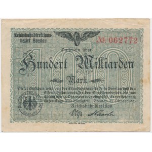 Germany (Breslau), 100 billion Mark 1923