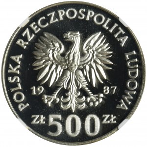 500 złotych 1987 ME w Piłce Nożnej - NGC PF69 ULTRA CAMEO