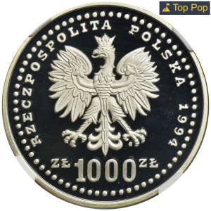 1.000 złotych 1994 FIFA - NGC PF70 ULTRA CAMEO