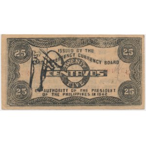 Philippines, 25 Centavos 1942