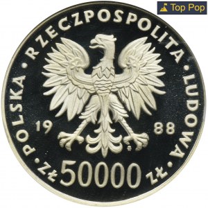 50.000 złotych 1988 Piłsudski - NGC PF69 ULTRA CAMEO