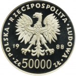 50.000 złotych 1988 Piłsudski - NGC PF69 ULTRA CAMEO