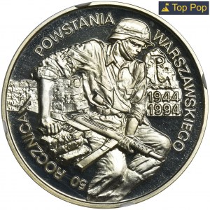 100.000 złotych 1994 50 rocznica Powstania Warszawskiego - NGC PF70 ULTRA CAMEO