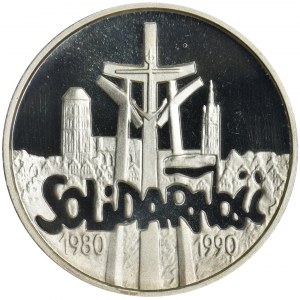 100.000 złotych 1990 Solidarność - NGC PF69 ULTRA CAMEO - GRUBA