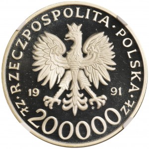 200.000 złotych 1991 Leopold Okulicki - NGC PF69 ULTRA CAMEO