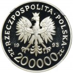 200.000 złotych 1993 750 rocznica nadania praw miejskich Szczecinowi - NGC PF70 ULTRA CAMEO