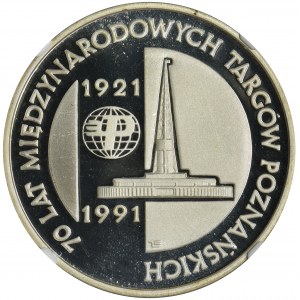 200.000 złotych 1991 70 lat Międzynarodowych Targów Poznańskich - NGC PF69 ULTRA CAMEO