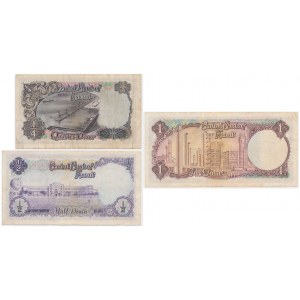 Kuwait, group of 1/4-1 Dinar 1968 (3 pcs.)