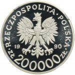 200.000 złotych 1990 gen. Tadeusz Komorowski - NGC PF69 ULTRA CAMEO