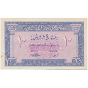 Lebanon, 10 Piastres 1950