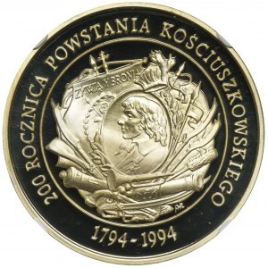 200.000 złotych 1994 200 Rocznica Powstania Kościuszkowskiego - NGC PF69 ULTRA CAMEO