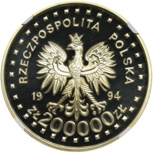 200.000 złotych 1994 200 Rocznica Powstania Kościuszkowskiego - NGC PF69 ULTRA CAMEO