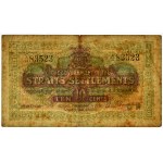 Straits Settlements, 10 cents 1919 - RARE