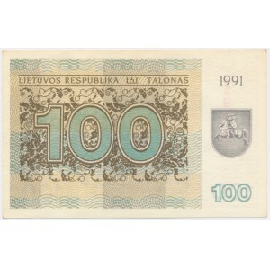 Lithuania, 100 Talonas 1991 - without text