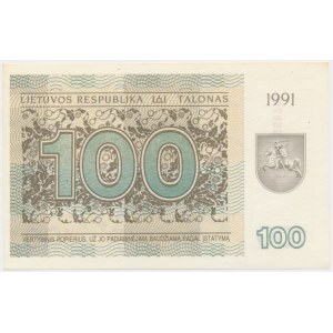 Litwa, 100 talonas 1991