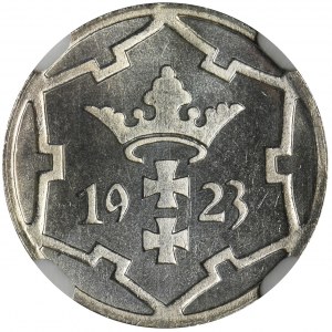 Wolne Miasto Gdańsk, 5 fenigów 1923 - NGC PF66 - LUSTRZANKA