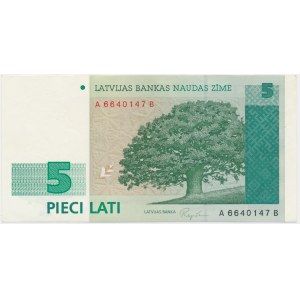 Latvia, 5 Litas 1992 - A -