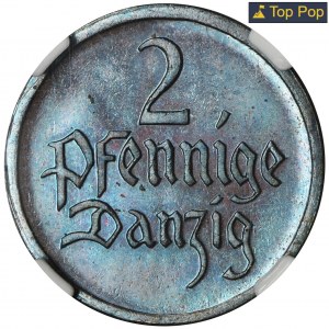 Free City of Danzig, 2 pfennige 1923 - NGC PF65 BN - PROOF