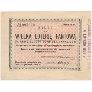 Bilet na Wielką Loterię Fantową 1924