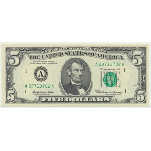 USA, Green Seal, 5 Dollars 1969 - Elston & Kennedy