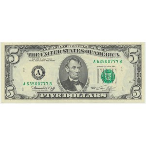USA, Green Seal, 5 dolarów 1974 - Neff & Simmon