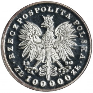 MAŁY TRYPTYK, 3 x 100.000 złotych 1990 Piłsudski, Koścuszko, Chopin - NGC PF69 ULTRA