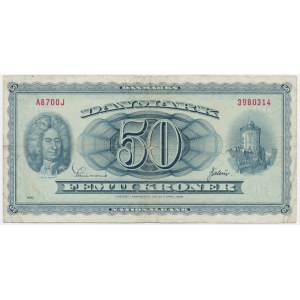 Denmark, 50 Kroner 1970
