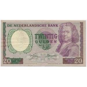 Netherlands, 20 Guldens 1955