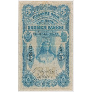 Finland, 5 Markkaa 1897 - RARE