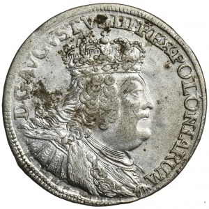 Augustus III of Poland, 6 Groschen Leipzig 1756 EC
