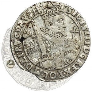 Sigismund III Vasa, 1/4 Thaler Bromberg 1622 - PRVS M