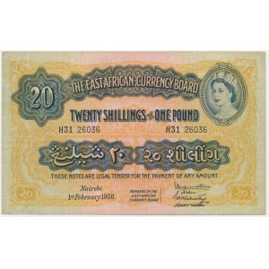 East Africa (Nairobi), 20 Shillings/1 Pound 1956