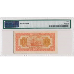 China, Bank of Kuantung, 1 Yuan 1948 - PMG 30