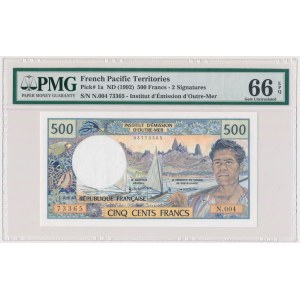 French Pacific Territorries, 500 Francs (1992) - PMG 66 EPQ