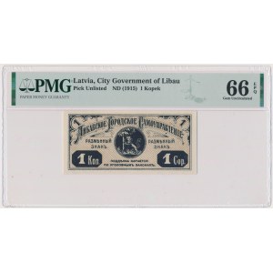 Latvia, 1 Kopeck (1915) - PMG 66 EPQ