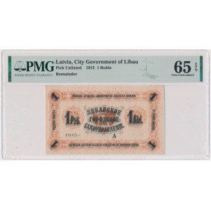 Latvia, 1 Ruble (1915) - PMG 65 EPQ