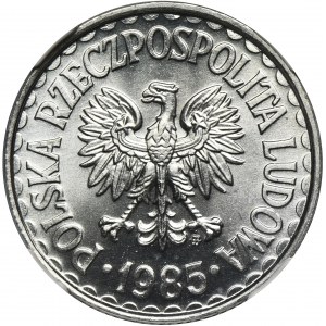 1 złoty 1985 - NGC MS66