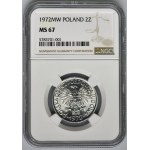 2 złote 1972 Jagody - NGC MS67