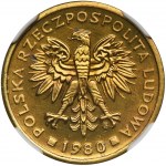 2 złote 1980 - NGC MS65 PROOF LIKE - jak lustrzanka