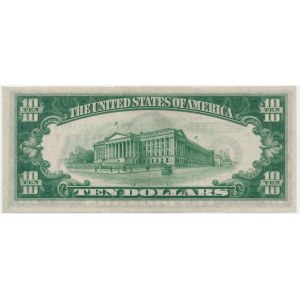 USA, Green Seal, 10 Dollars 1934 A - Julian & Morgenthau