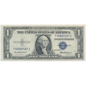 USA, Silver Certificate, 1 dolar 1935 - F - Priest & Anderson