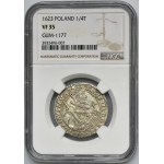 Sigismund III Vasa, 1/4 Thaler Bromberg 1623 - NGC VF35 - RARE