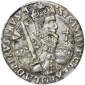 Sigismund III Vasa, 1/4 Thaler Bromberg 1622 - PRVS M - NGC XF45