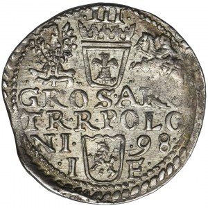 Sigismund III Vasa, 3 Groschen Olkusz 1598